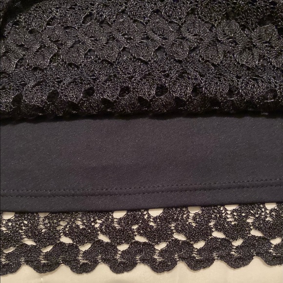 Roz & Ali Navy Blue Lace Dress Size Size 12 - Picture 4 of 5